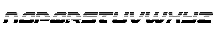 Furian Gradient Italic Font UPPERCASE