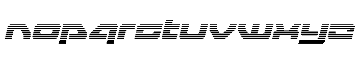 Furian Gradient Italic Font LOWERCASE