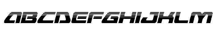 Furian Halftone Italic Font UPPERCASE