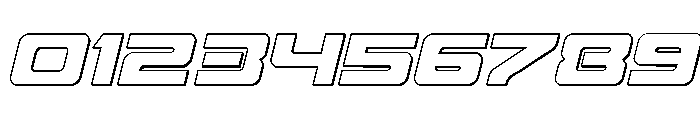 Furian Outline Italic Font OTHER CHARS