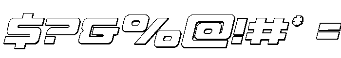 Furian Outline Italic Font OTHER CHARS