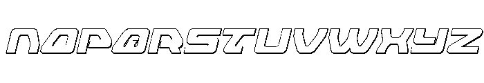 Furian Outline Italic Font UPPERCASE