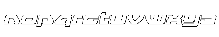 Furian Outline Italic Font LOWERCASE