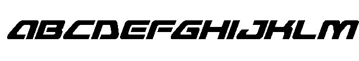Furian Super-Italic Font UPPERCASE