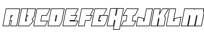 Furiosa Outline Italic Font UPPERCASE