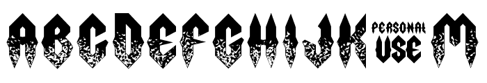 Fury Storm Personal Use Grunge Font LOWERCASE