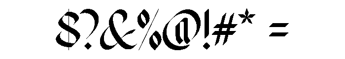 Fusing Regular Font OTHER CHARS