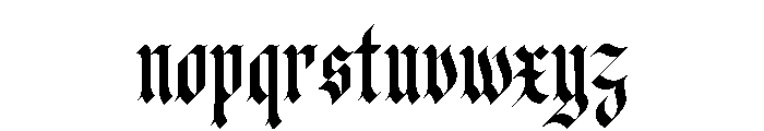 Fusing Regular Font LOWERCASE