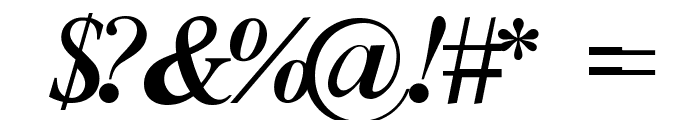 Fusion Italic Font OTHER CHARS