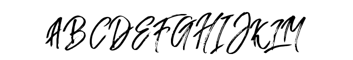FusterdBrush-Regular Font UPPERCASE