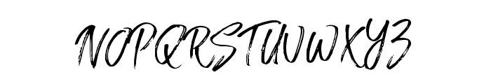 FusterdBrush-Regular Font UPPERCASE