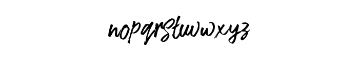 FusterdBrush-Regular Font LOWERCASE