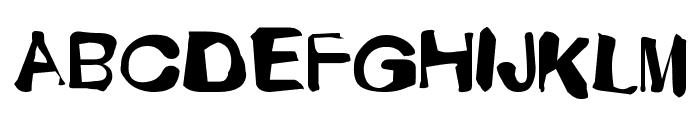 Fusty-Luggs Font UPPERCASE
