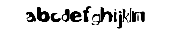 Fusty-Luggs Font LOWERCASE
