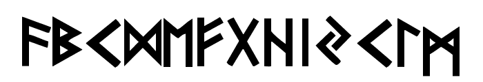 Futhark-Gothic Font LOWERCASE