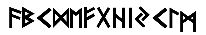 Futhark Plain Font LOWERCASE