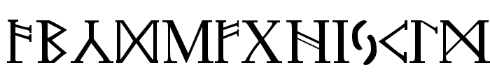 Futhark Regular Font UPPERCASE