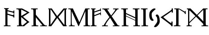 Futhark Regular Font LOWERCASE