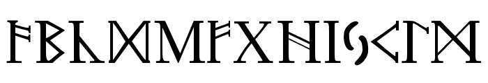 Futhark Font LOWERCASE