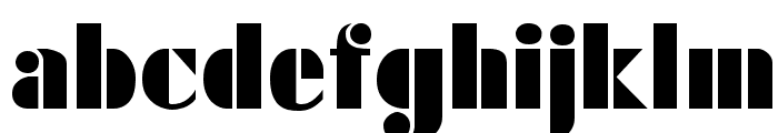 FuturaBlack Normal Font LOWERCASE