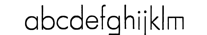 FuturaRener-Light Font LOWERCASE