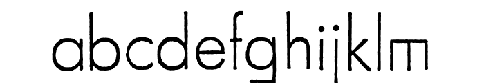 FuturaRenner Light Regular Font LOWERCASE