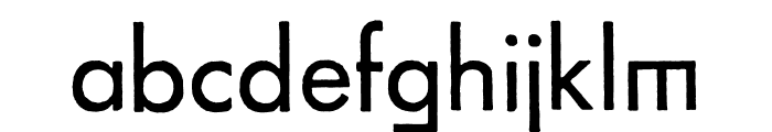 FuturaRenner Regular Font LOWERCASE