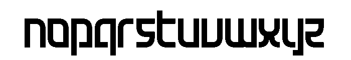 Futuralistic Font LOWERCASE