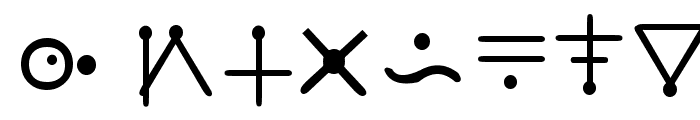 Futurama-Alien-Alphabet-One Font OTHER CHARS