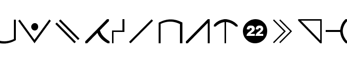 Futurama-Alien-Alphabet-Two Font UPPERCASE