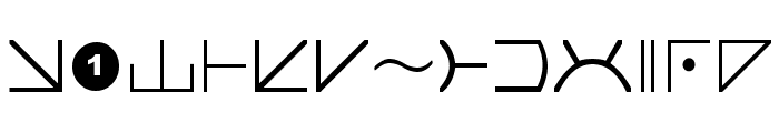 Futurama-Alien-Alphabet-Two Font LOWERCASE