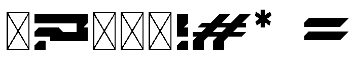 Future Corpo SemiBold Font OTHER CHARS