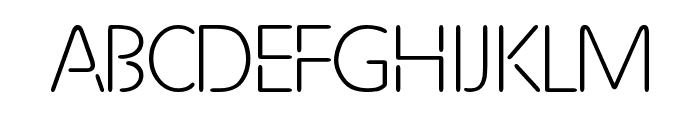 Future Light Font UPPERCASE