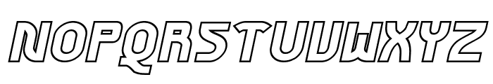 Futurex Phat Outline Italic Font UPPERCASE