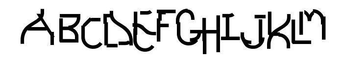 Futurex Schizmatic Font UPPERCASE