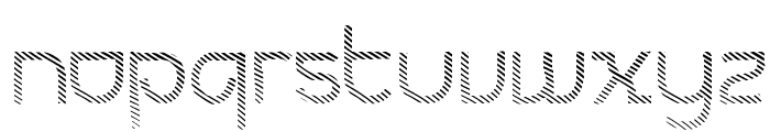 Futurex Striped Font LOWERCASE