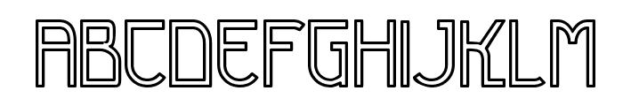 Futurex Variation Alpha Hollow Font UPPERCASE