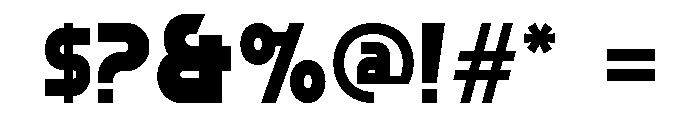 Futurics Bold Font OTHER CHARS