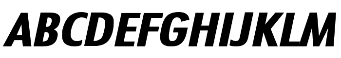 Fuji Extended Bold Italic Font UPPERCASE