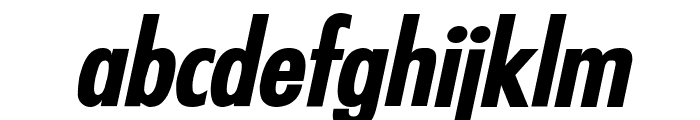 Fuji Wide Bold Italic Font LOWERCASE