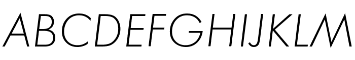 Function-Light-Italic Font UPPERCASE