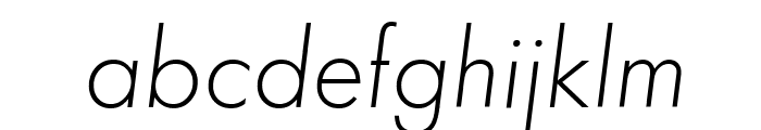 Function-Light-Italic Font LOWERCASE