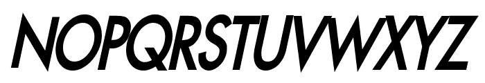 Fusi Condensed Bold Italic Font UPPERCASE