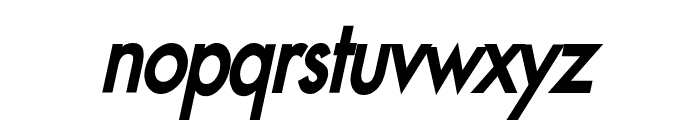 Fusi Condensed Bold Italic Font LOWERCASE