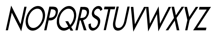 Fusi Condensed Italic Font UPPERCASE