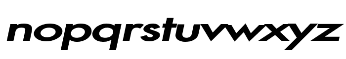 Fusi Extended BoldItalic Font LOWERCASE