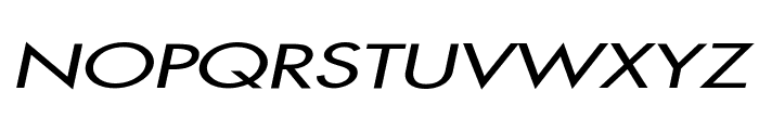 Fusi Extended Italic Font UPPERCASE