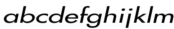 Fusi Extended Italic Font LOWERCASE