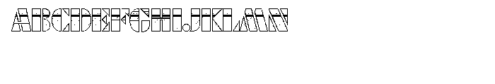 Futura Black Art Deco Horizont D Font LOWERCASE