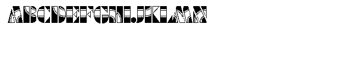 Futura Black Art Deco Reflex Duo D Font UPPERCASE